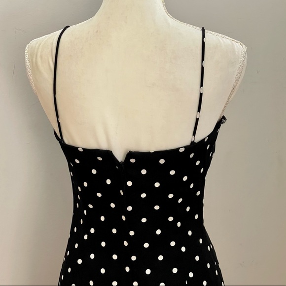 Roberta Fit and Flare B&W Polka Dot Dress, sz 5/6 - Picture 9 of 13